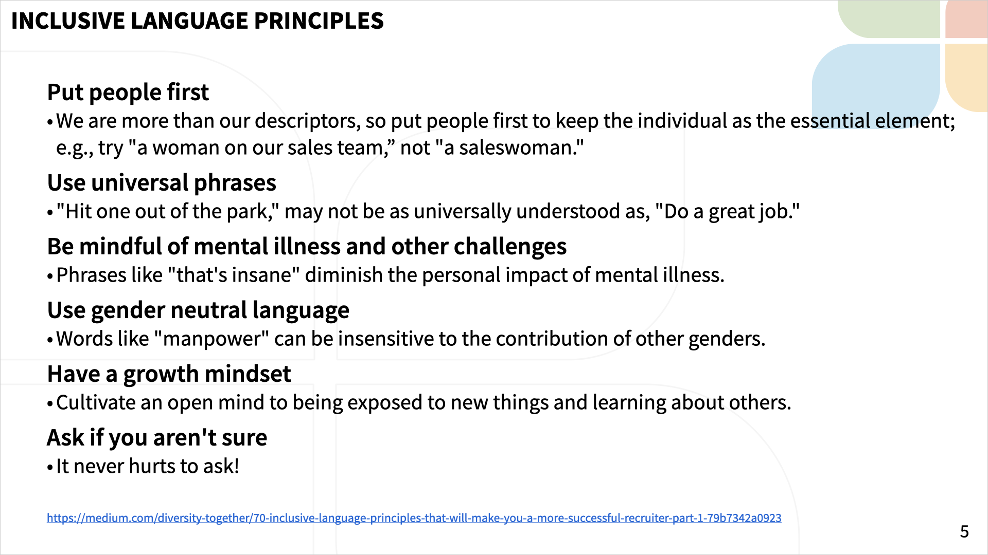 Inclusive Language Discussion Materials Slide 5
